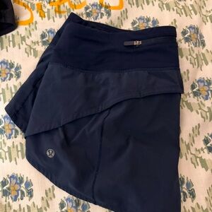 lululemon athletica speed up Navy Athletic Shorts size 8